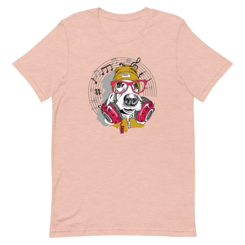 Music Dog Short-Sleeve Unisex T-Shirt