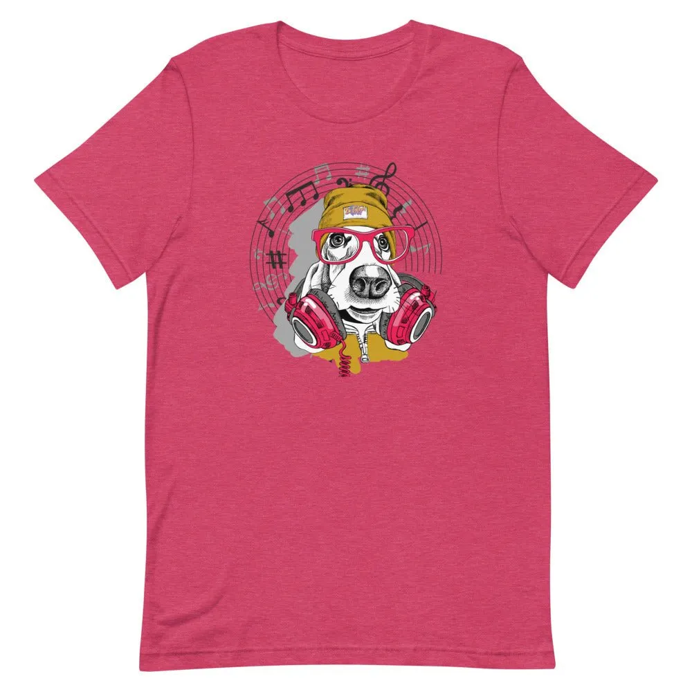 Music Dog Short-Sleeve Unisex T-Shirt