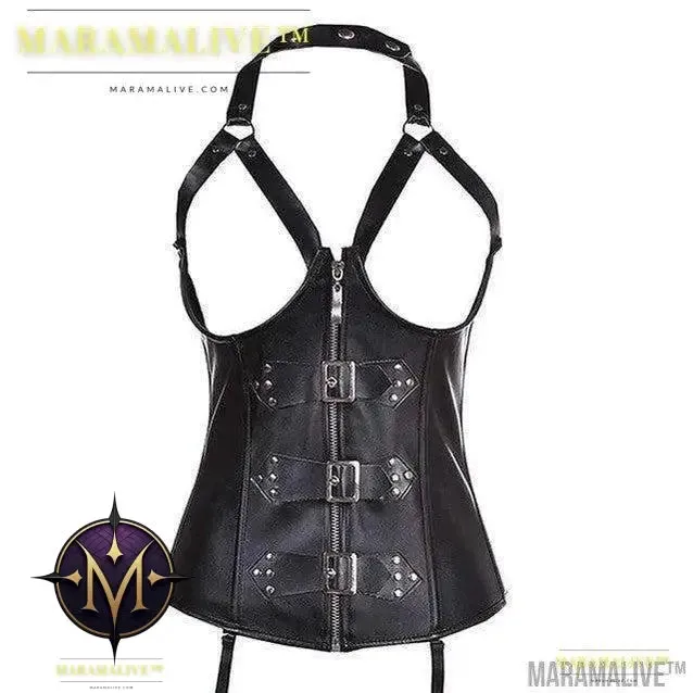 New Steampunk Steel Boned Lace up Back Sexy Body Bustier Overbust Corset