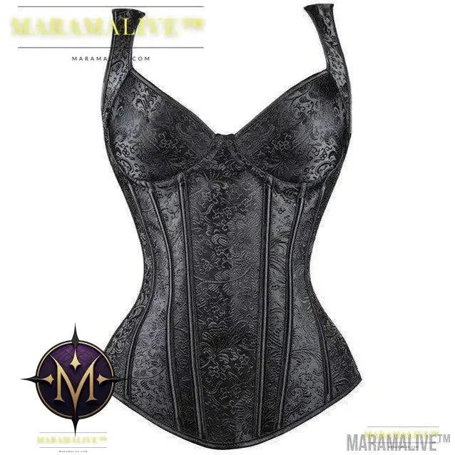 New Steampunk Steel Boned Lace up Back Sexy Body Bustier Overbust Corset