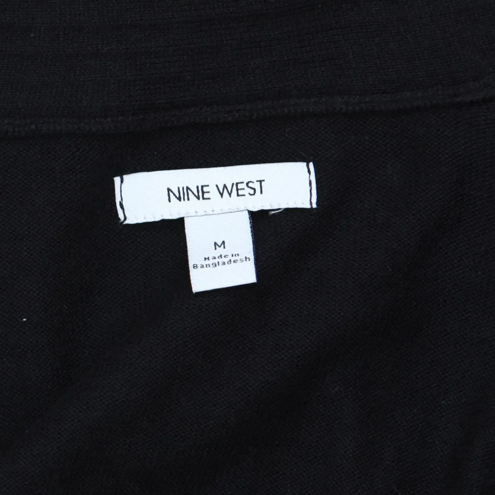 Nine West Womens Essential Cardigan Sweater WW13S102RS Black M'
