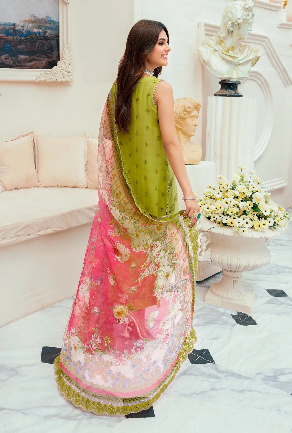 Noor Chiffon Laserkari 2023 by Saadia Asad | D-01