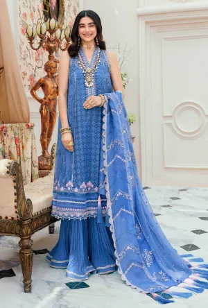 Noor Chiffon Laserkari 2023 by Saadia Asad | D-07