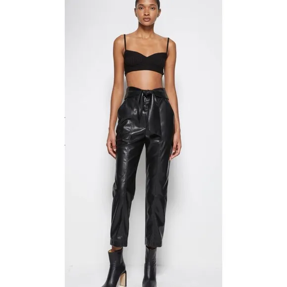 NWT SIMKHAI Black Signature Linden Bralette Size XS