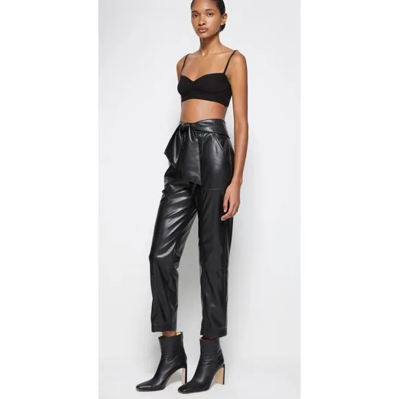 NWT SIMKHAI Black Signature Linden Bralette Size XS