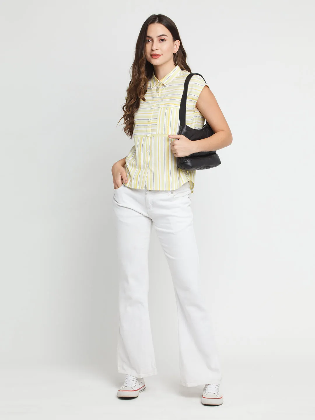 Off White Striped Shirt