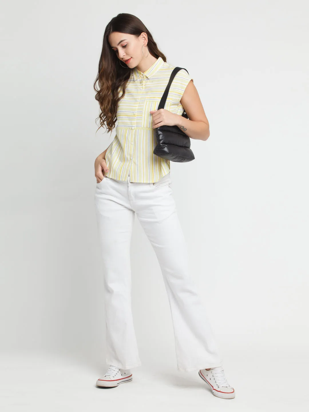 Off White Striped Shirt