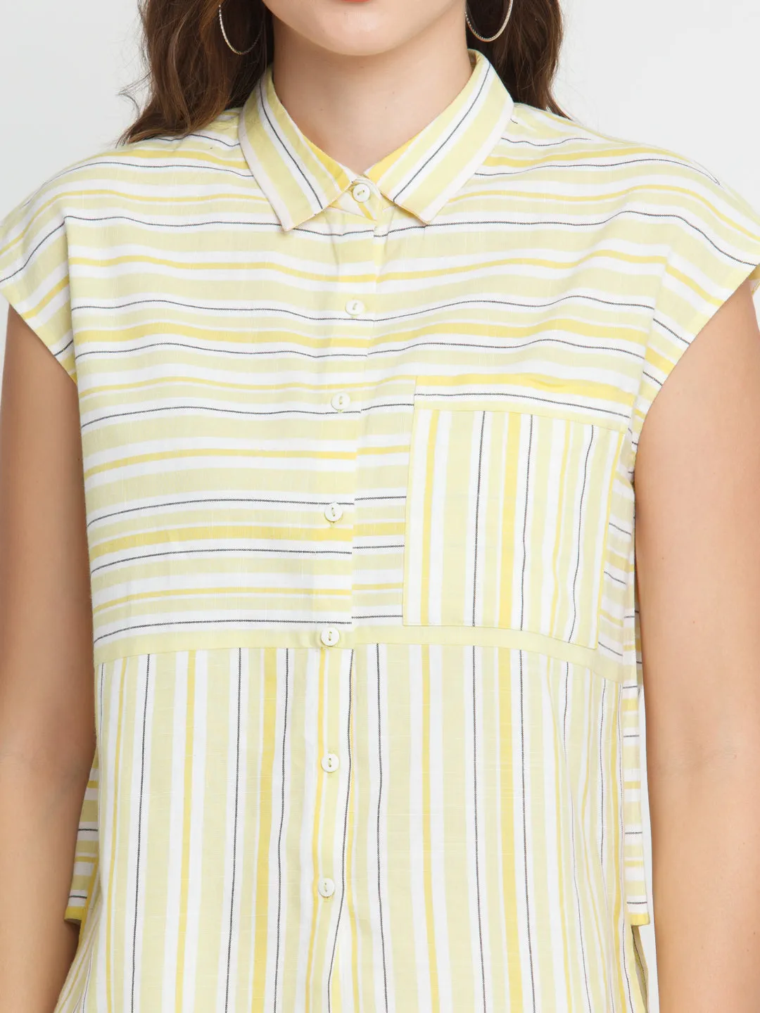 Off White Striped Shirt