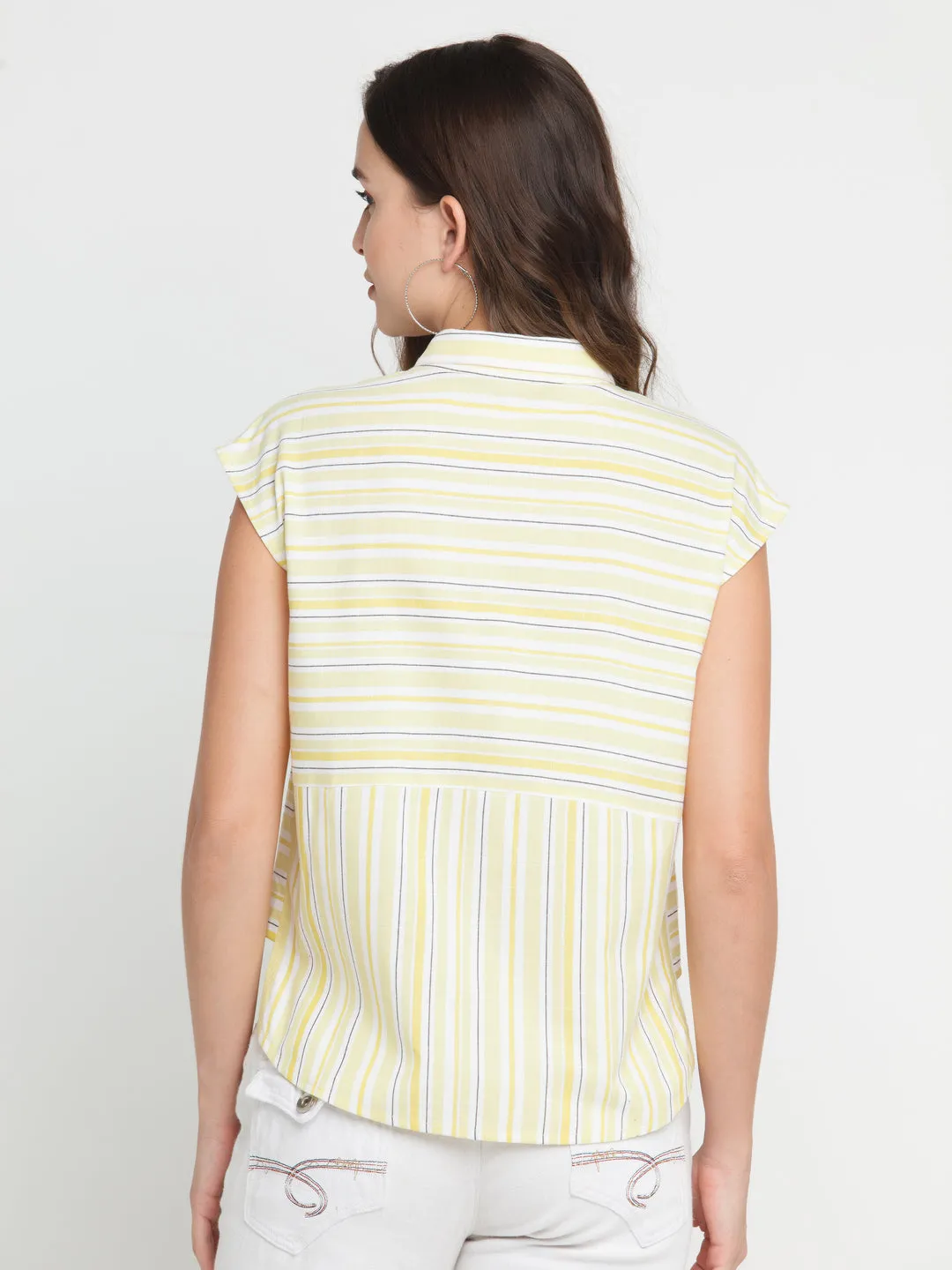 Off White Striped Shirt