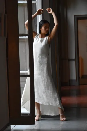 Ondine Dress in Crème Linen (Pre-Order, Ships April 15)