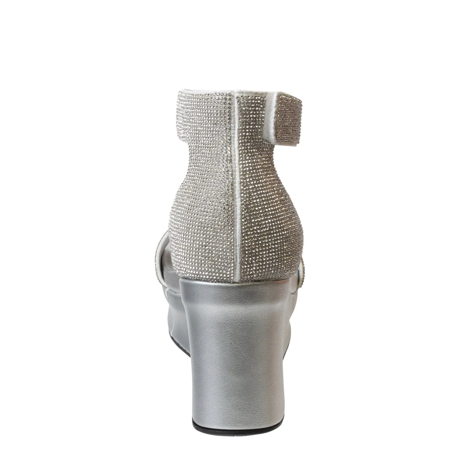 OTBT - STATUS in SILVER Wedge Sandals
