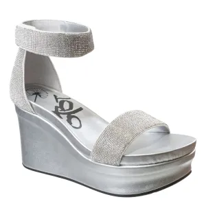 OTBT - STATUS in SILVER Wedge Sandals