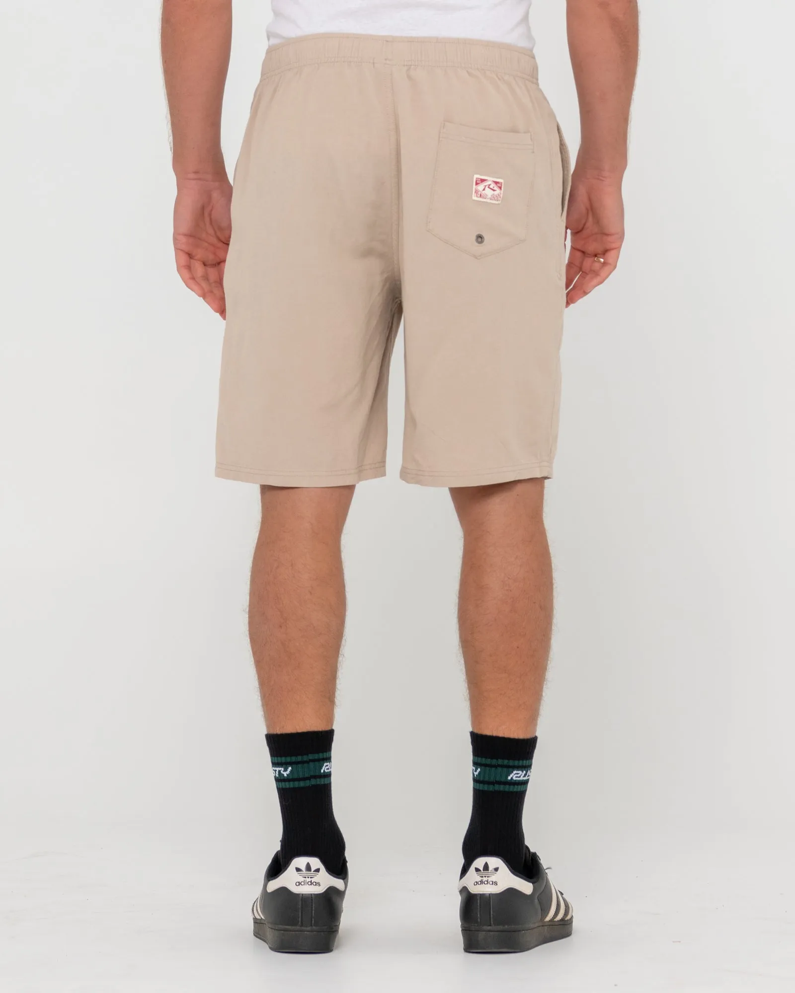 Overtone Elastic Waist Linen Short