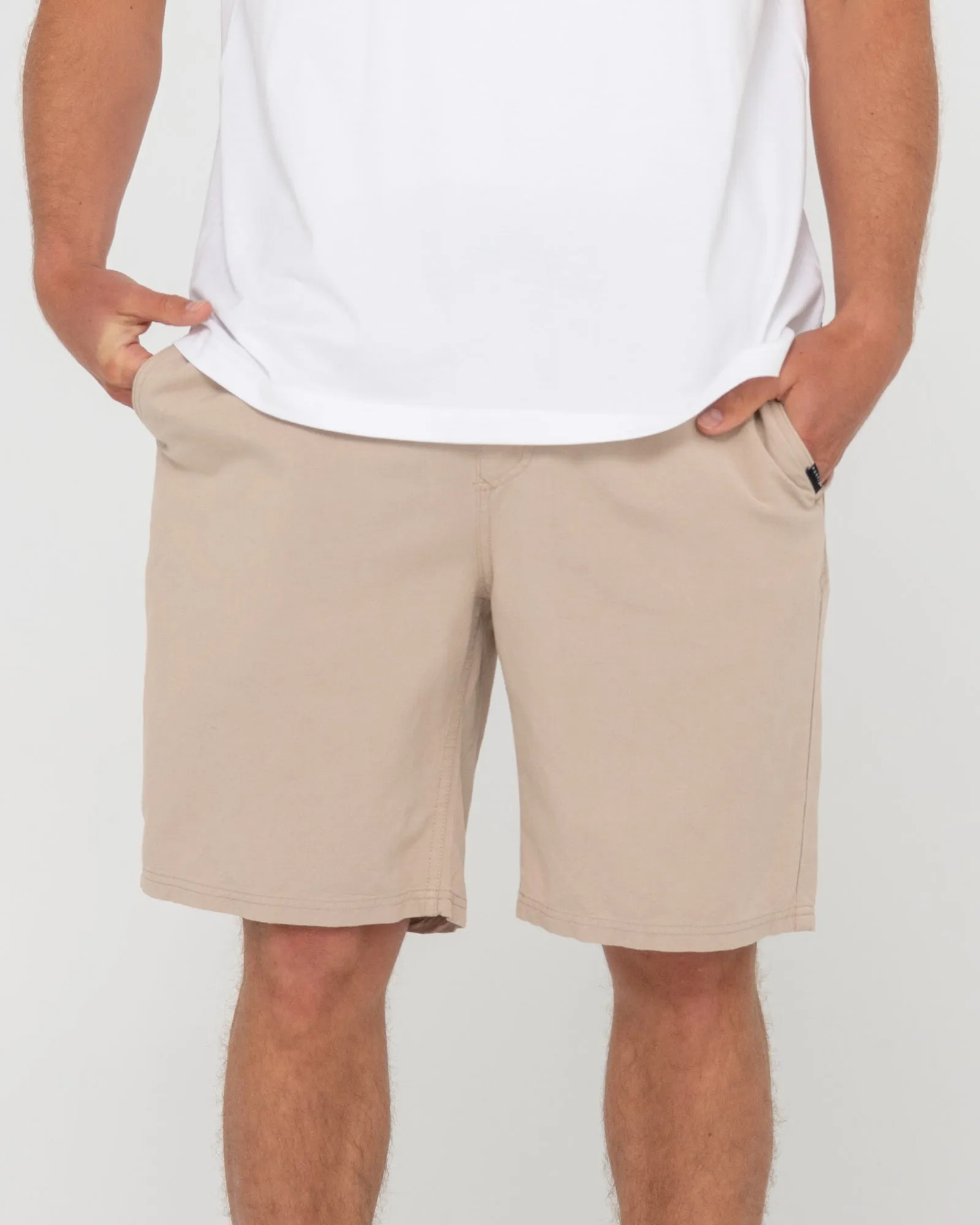 Overtone Elastic Waist Linen Short