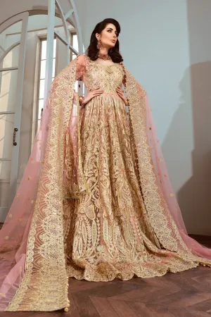 Pakistani Chiffon Frock for Party in Pink Color #N7032