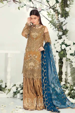 Pakistani Chiffon Suit with Embroidery #J6120