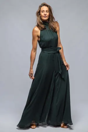 Palazzo Jumpsuit, Silk Chiffon, In Forest