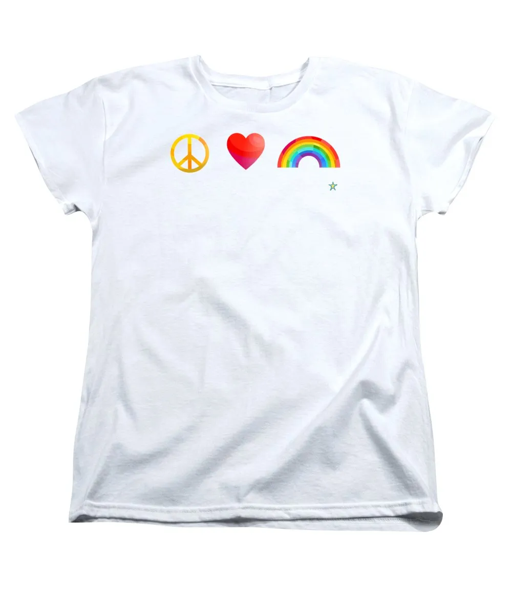 Peace Love And Pride - Women's T-Shirt (Standard Fit)