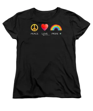 Peace Love And Pride - Women's T-Shirt (Standard Fit)