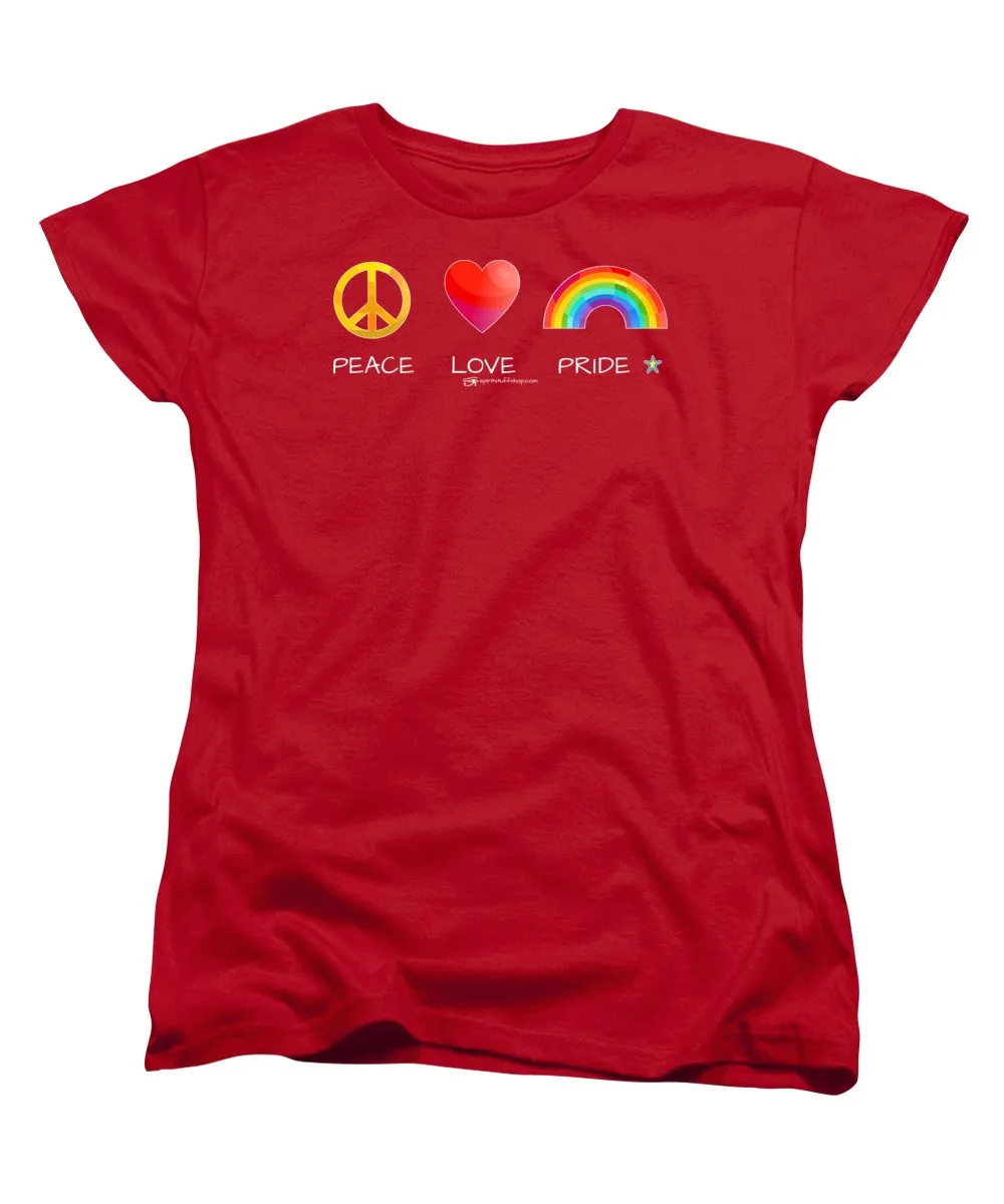 Peace Love And Pride - Women's T-Shirt (Standard Fit)