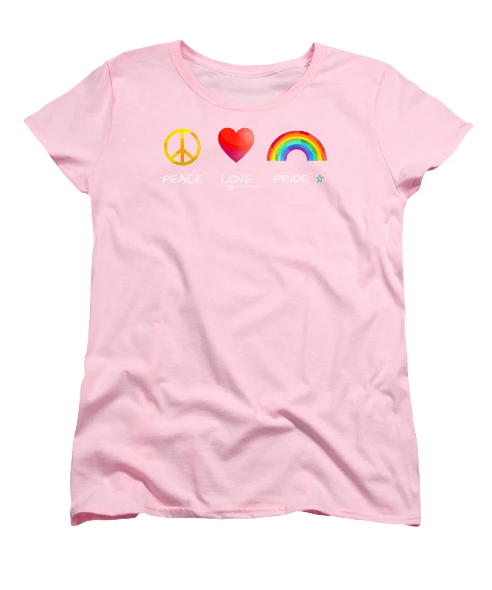 Peace Love And Pride - Women's T-Shirt (Standard Fit)