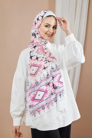 Pinkypink Printed Chiffon Hijab