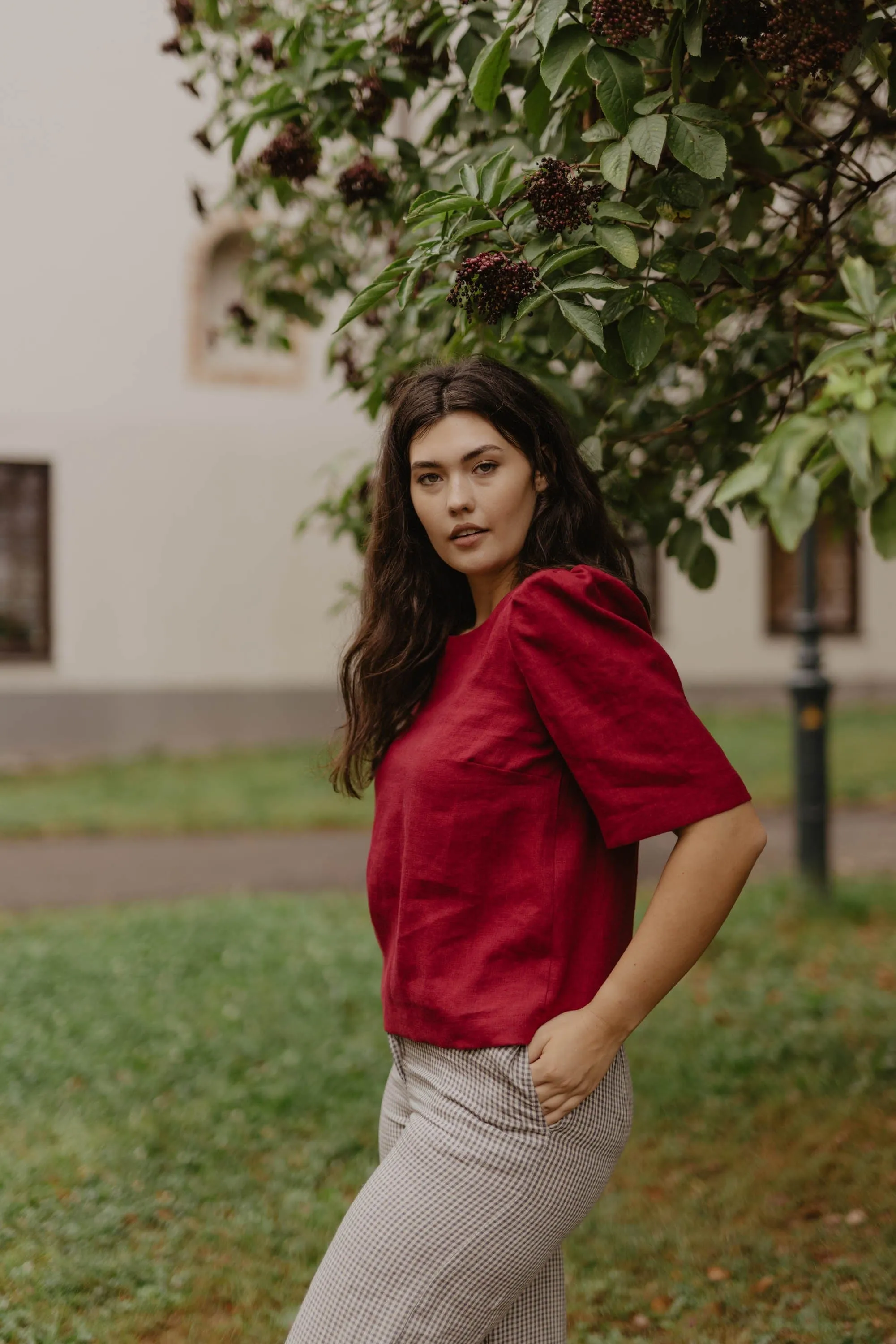 Poppy Women's Linen Top | Multiple Colours