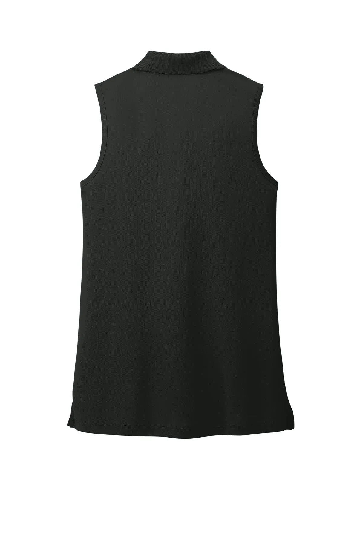 Port Authority Women's Dry Zone UV Micro-Mesh Sleeveless Polo LK110SV Deep Black