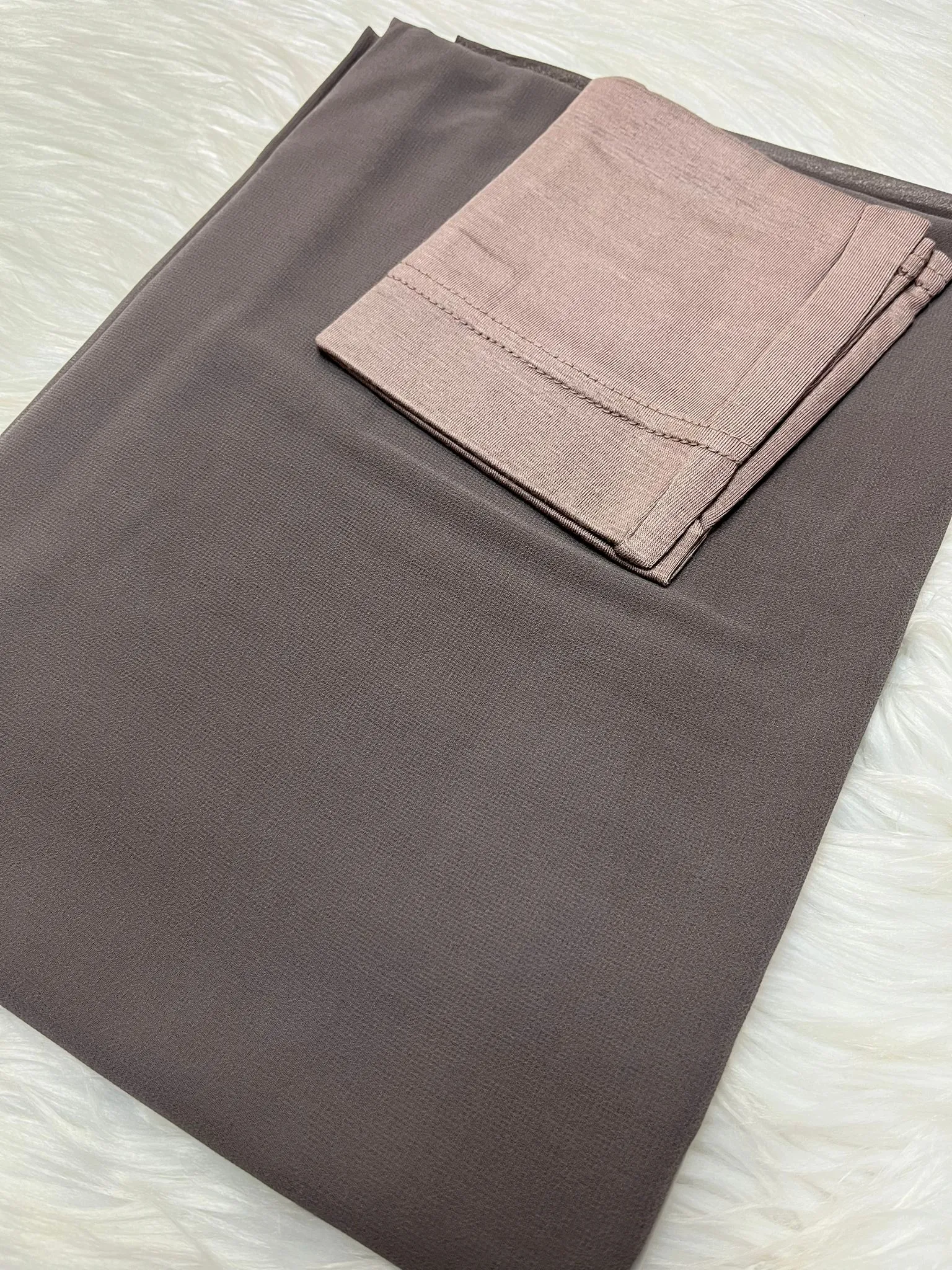 Premium Chiffon & Tube set - Mauve