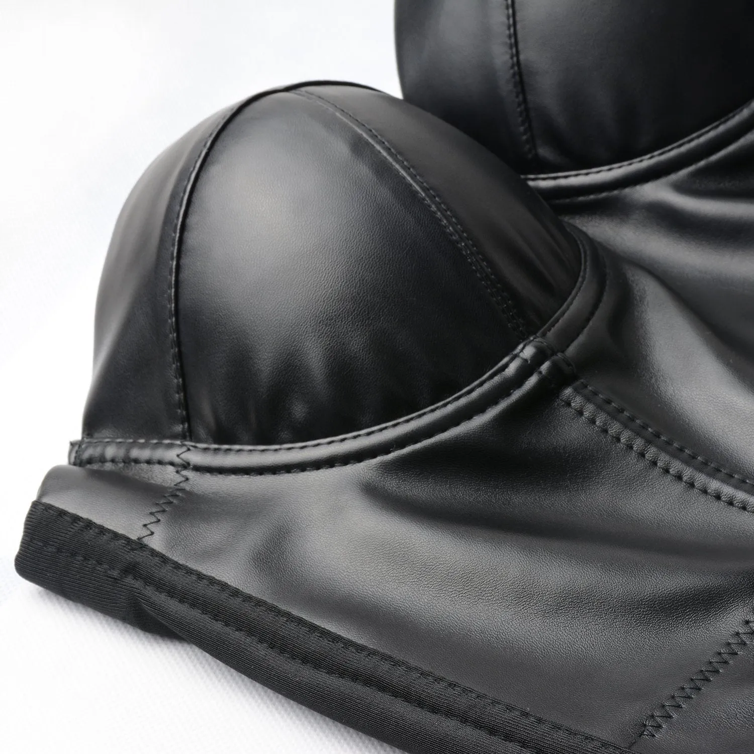 PU Leather Sexy Bustier Crop Top Bra