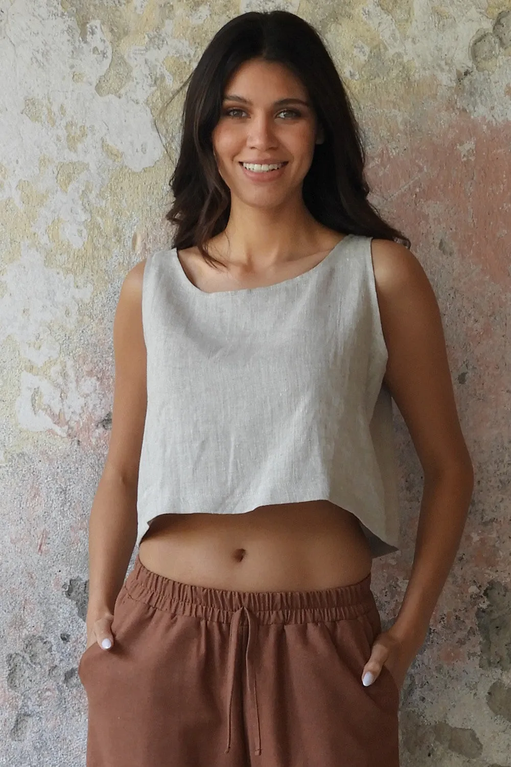 PURE Women's Linen Top