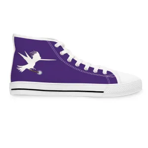 Purple Wizard Wand Women's High Top Sneakers