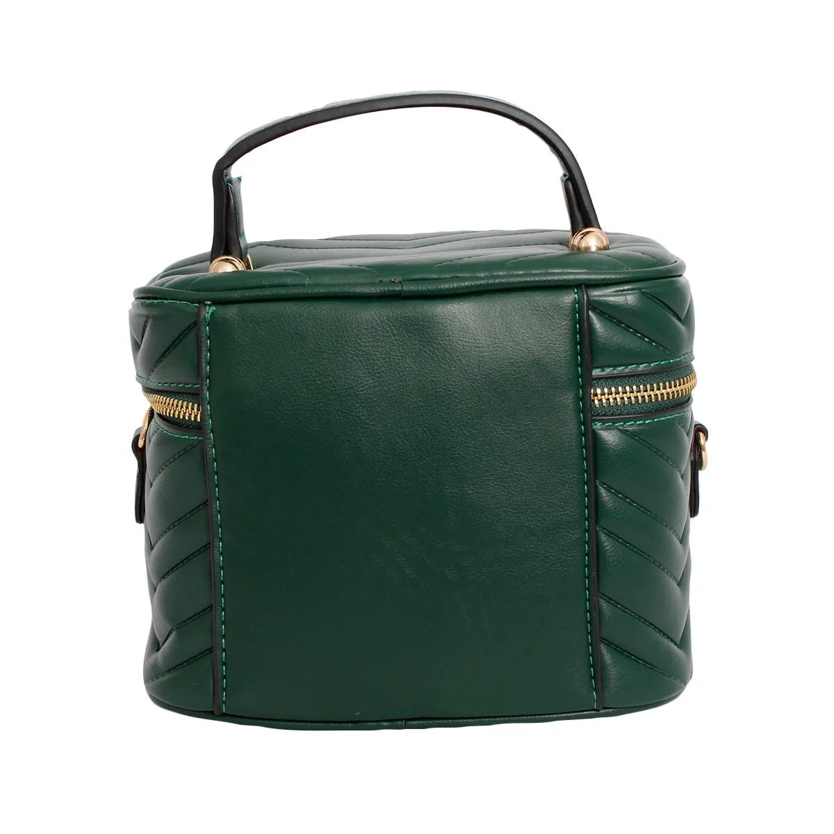 Purse Green Vanity Case Crossbody