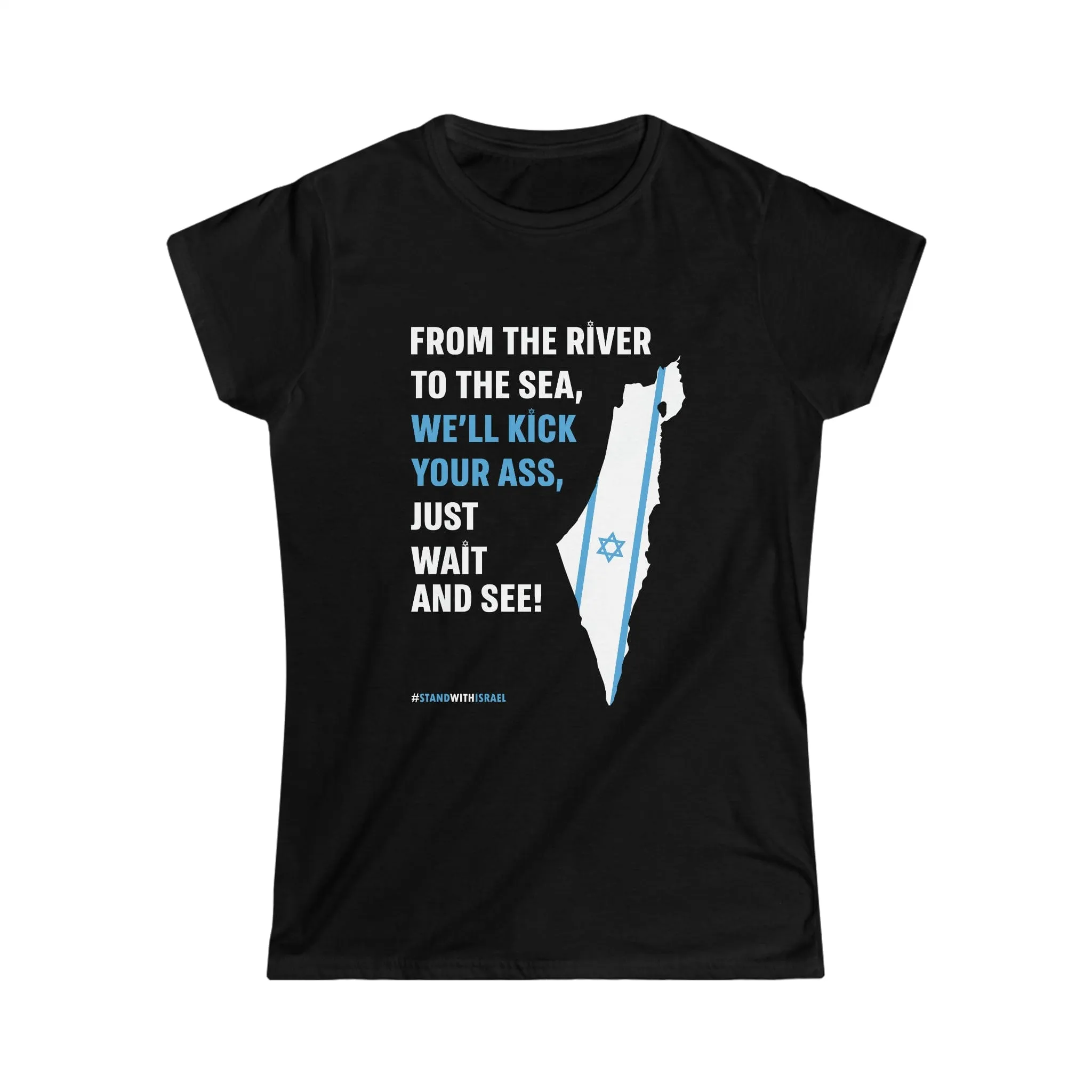 "Kick Ass" Black Custom T-Shirt for Women