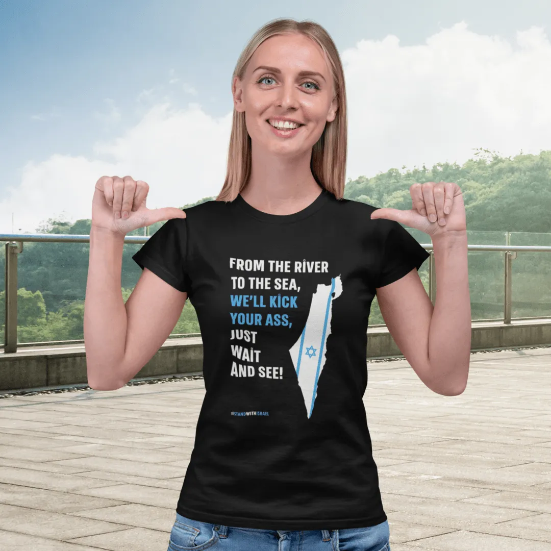 "Kick Ass" Black Custom T-Shirt for Women