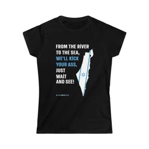 "Kick Ass" Black Custom T-Shirt for Women