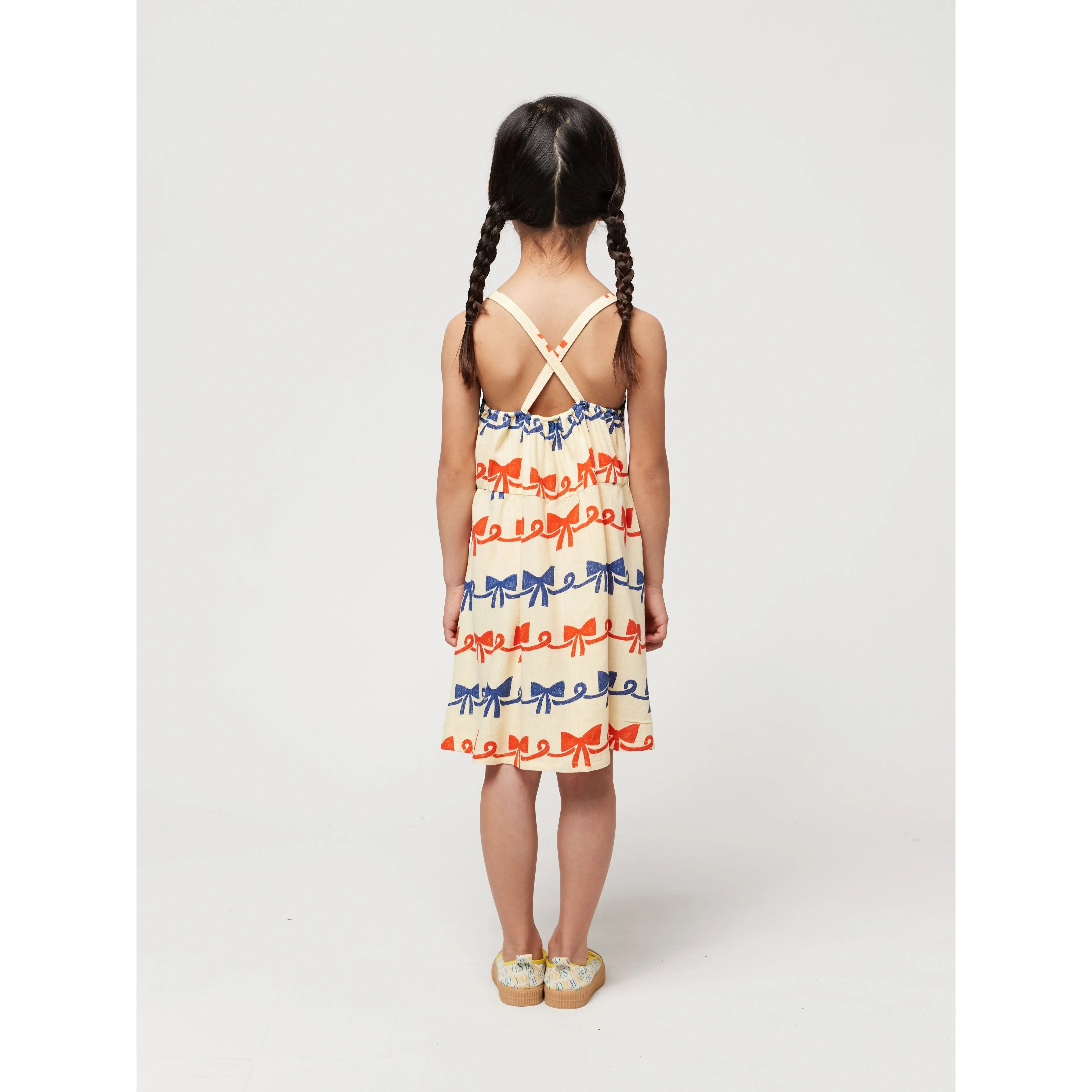 Ribbon Bow All Over Woven Dress