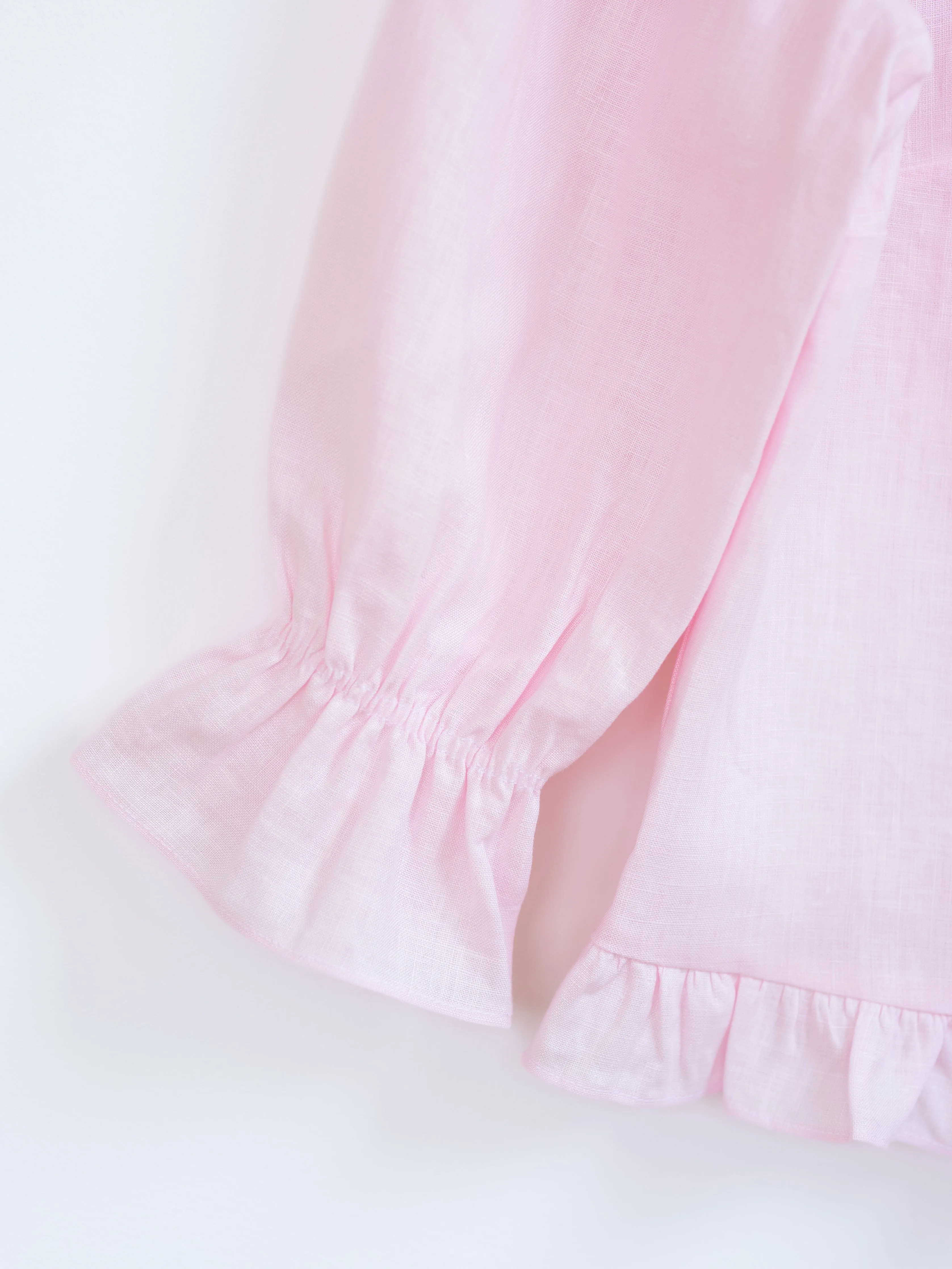 Ruffled Audrey in Linen