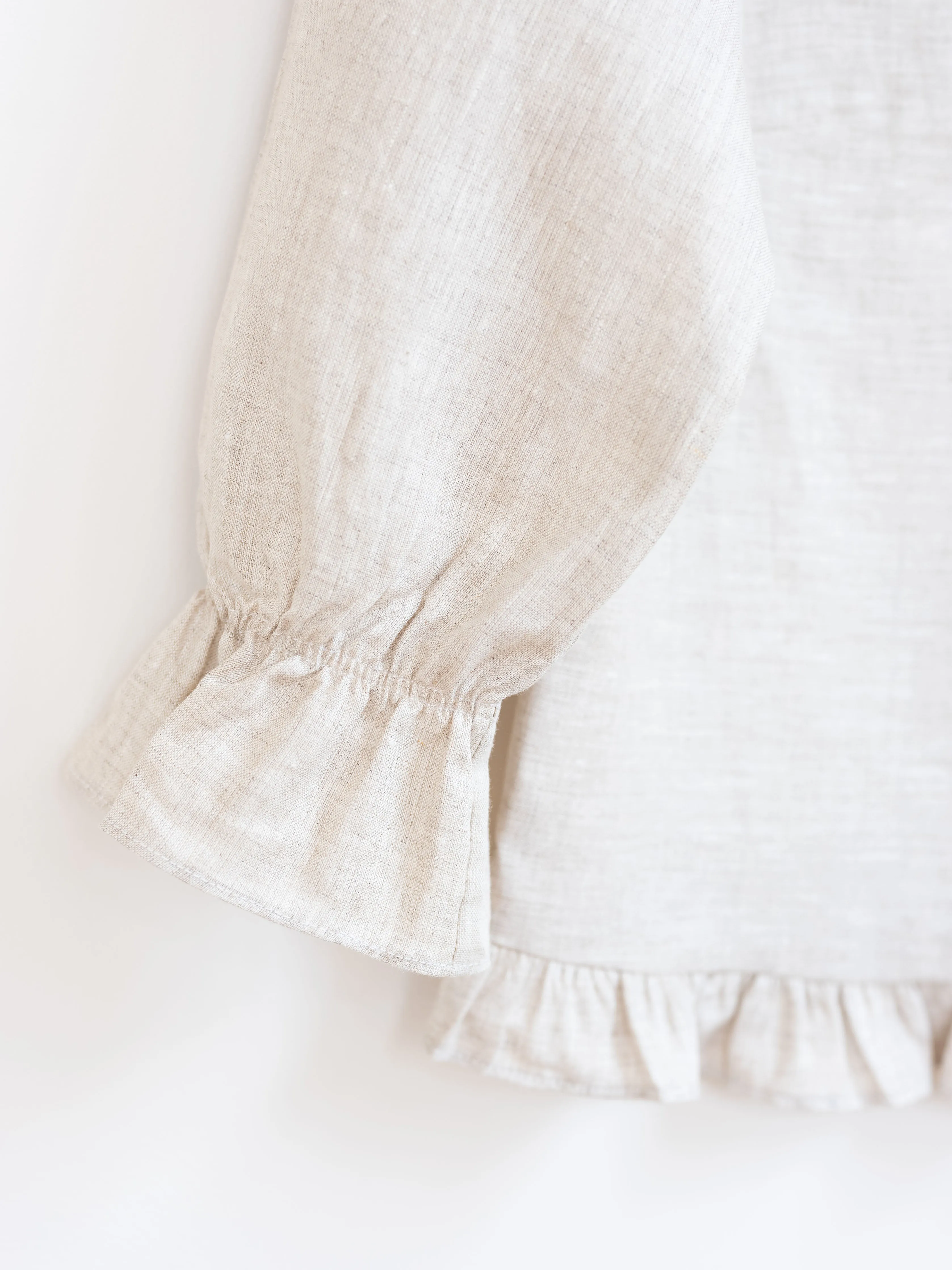 Ruffled Audrey in Linen