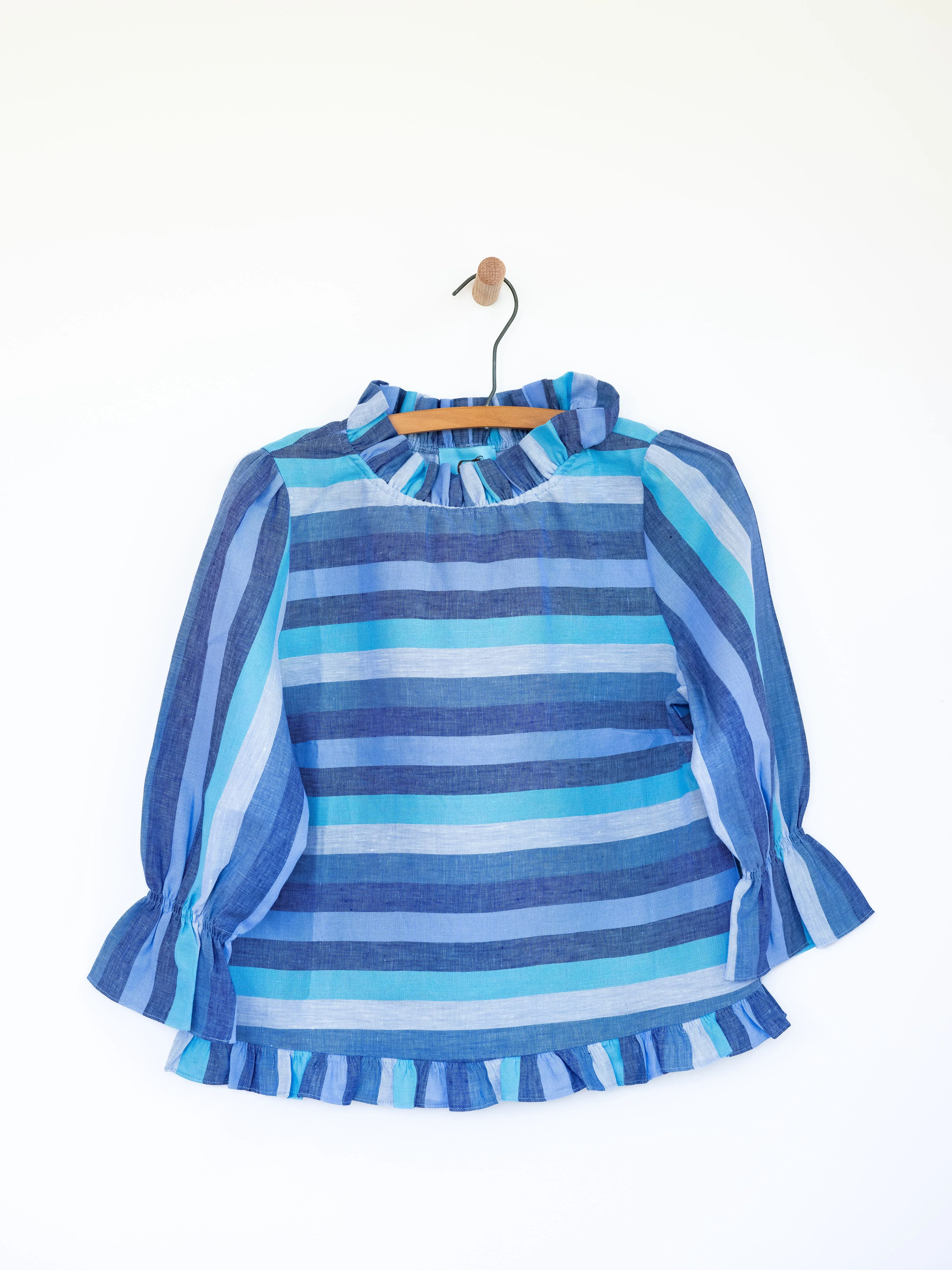 Ruffled Audrey in Linen