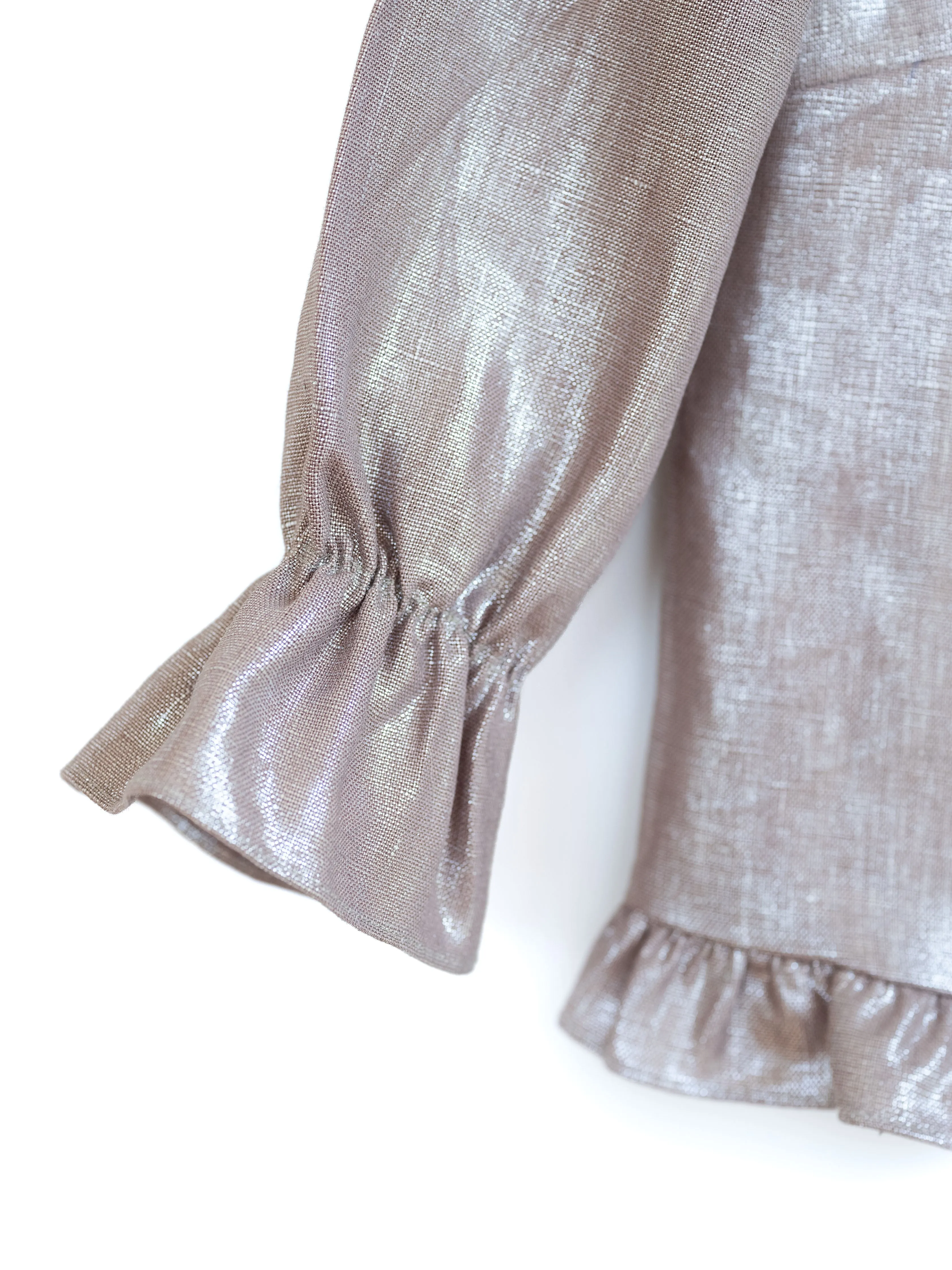 Ruffled Audrey in Linen