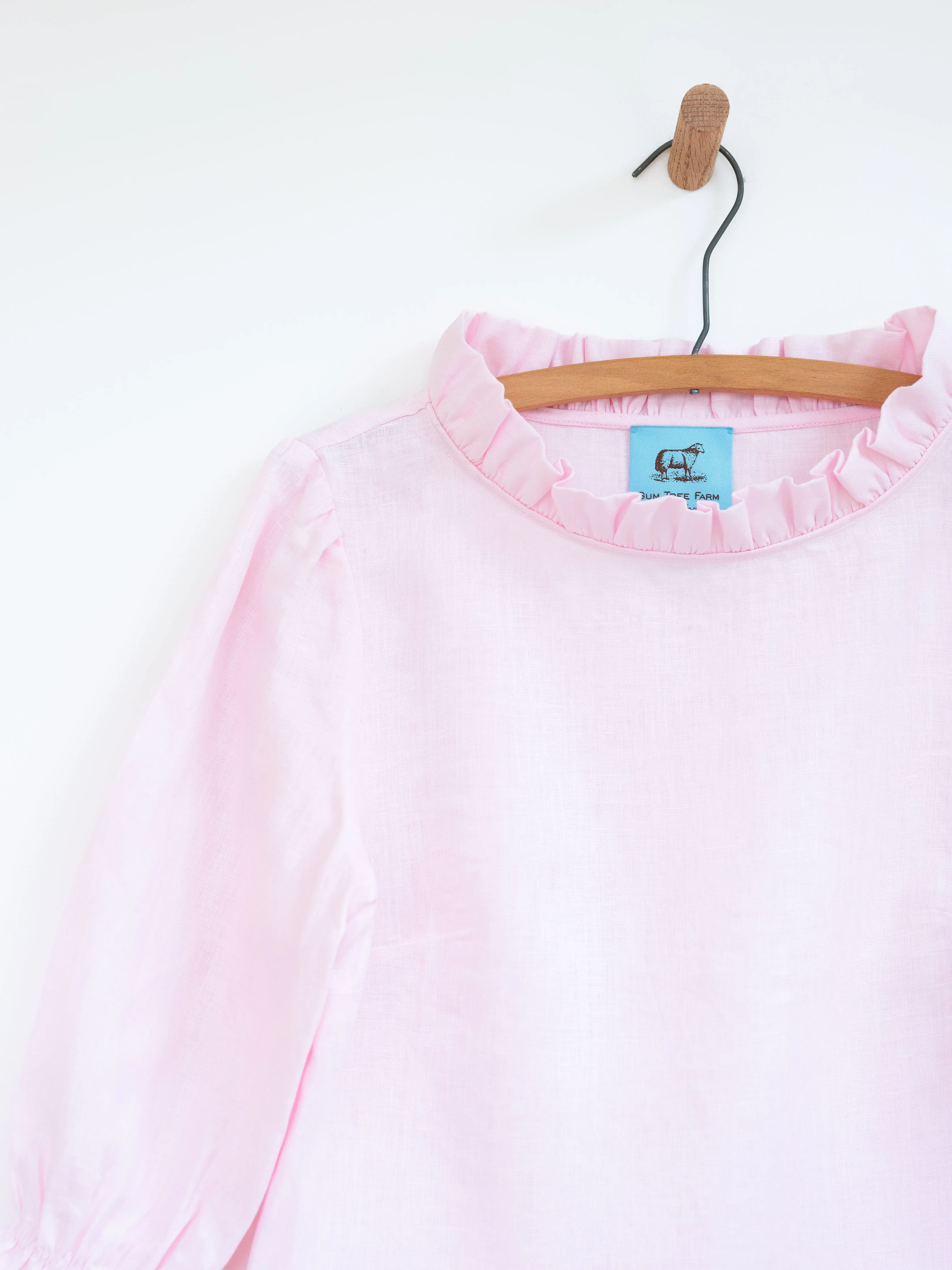 Ruffled Audrey in Linen