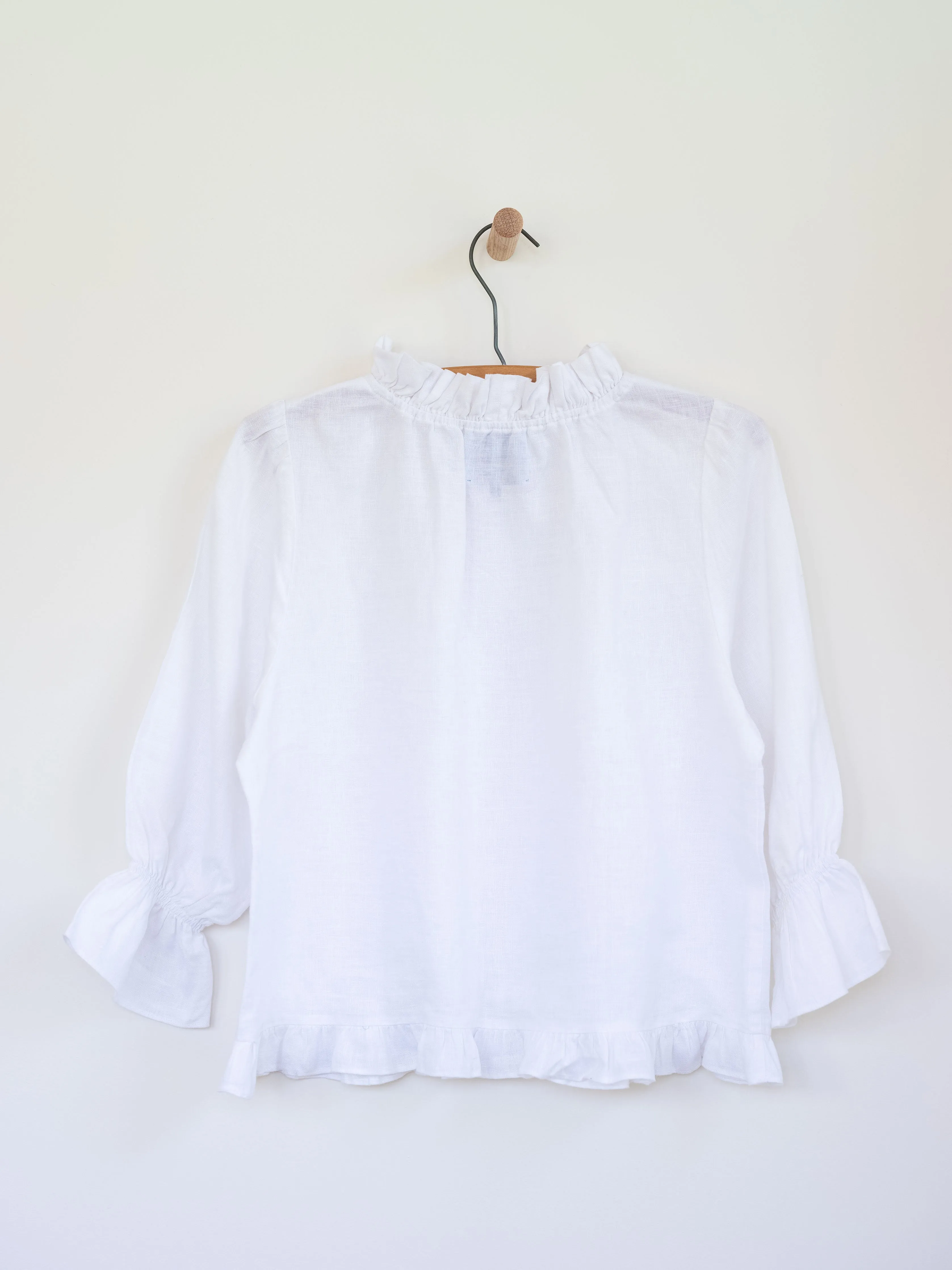 Ruffled Audrey in Linen