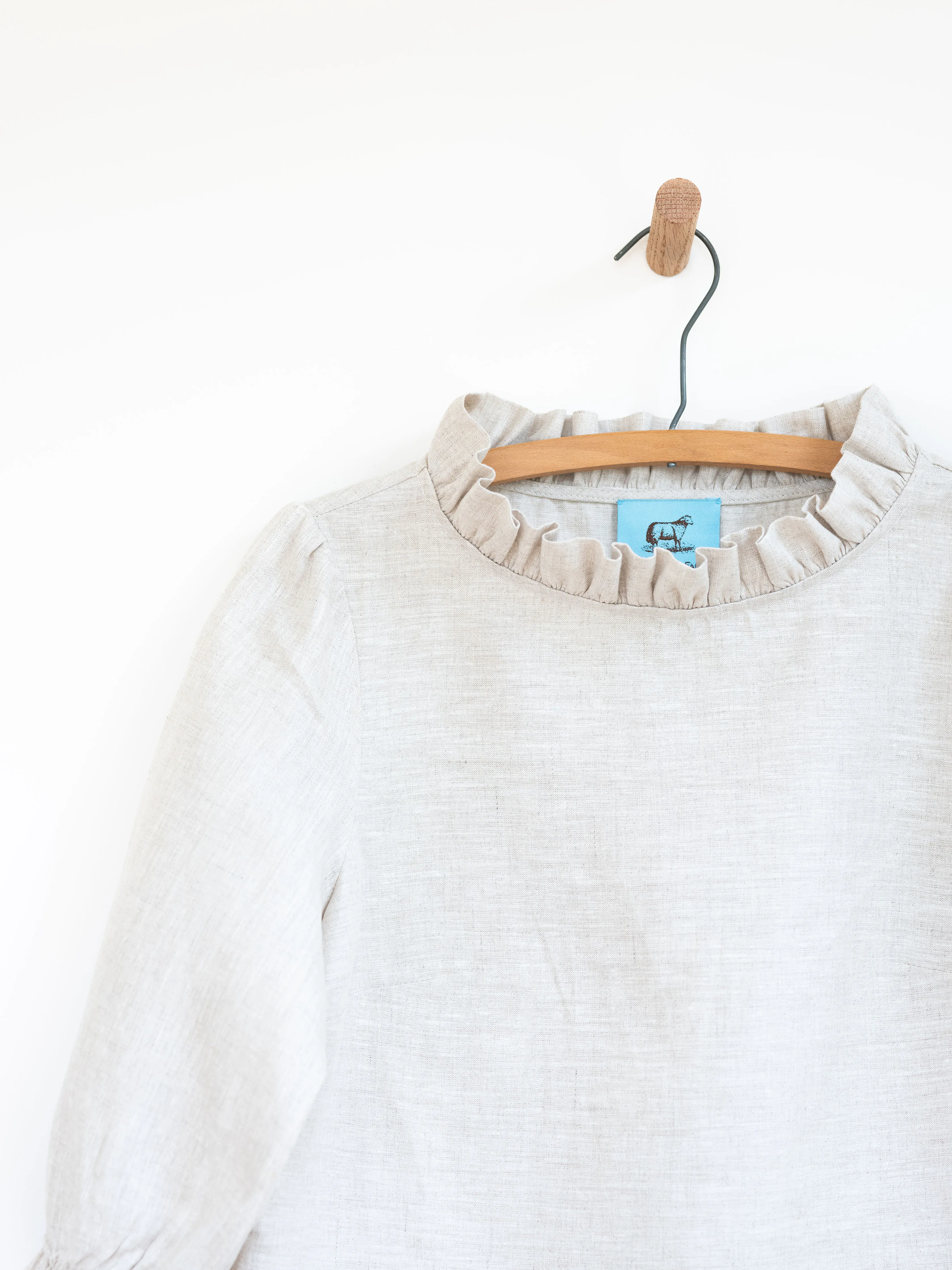 Ruffled Audrey in Linen