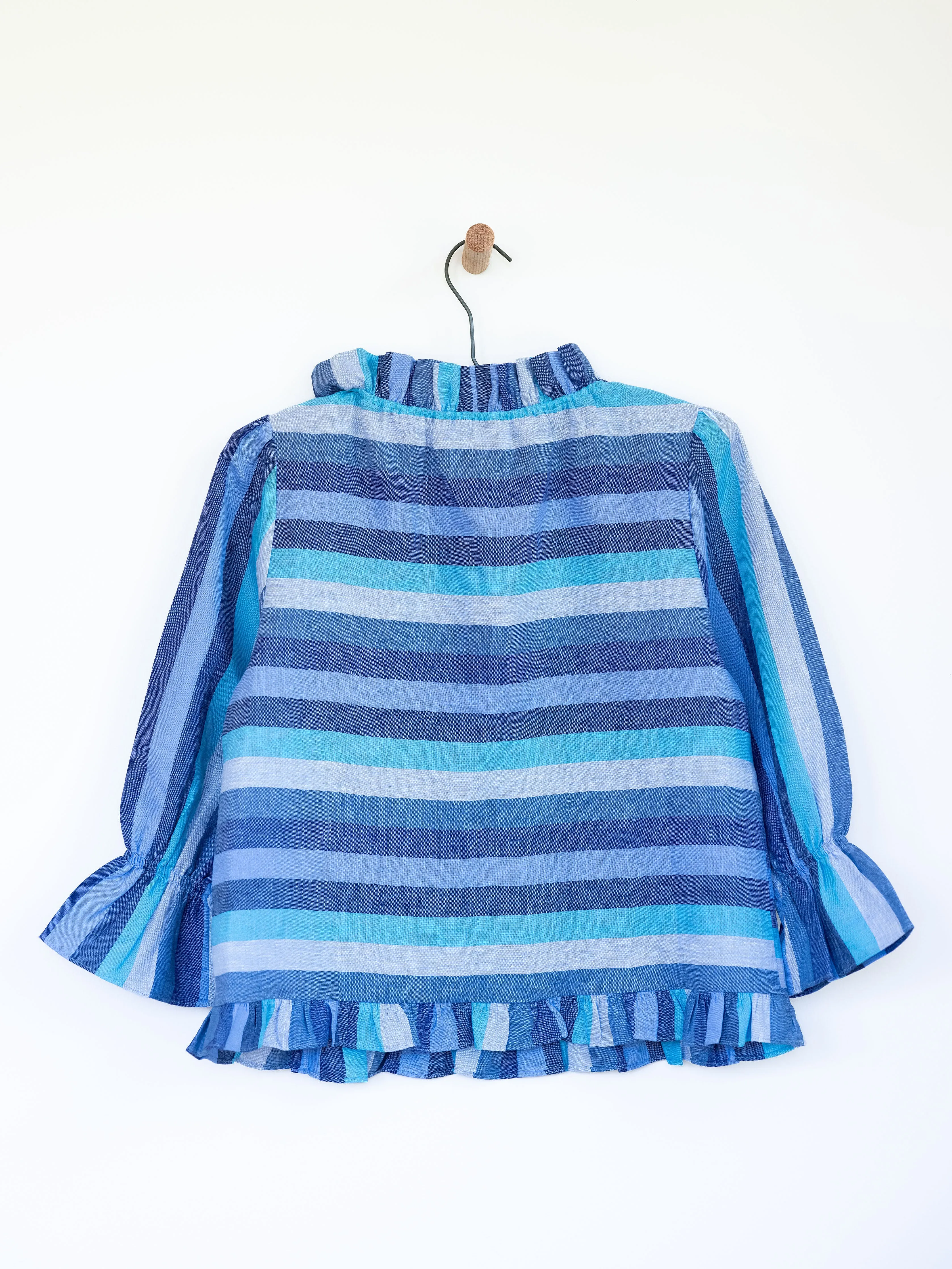 Ruffled Audrey in Linen