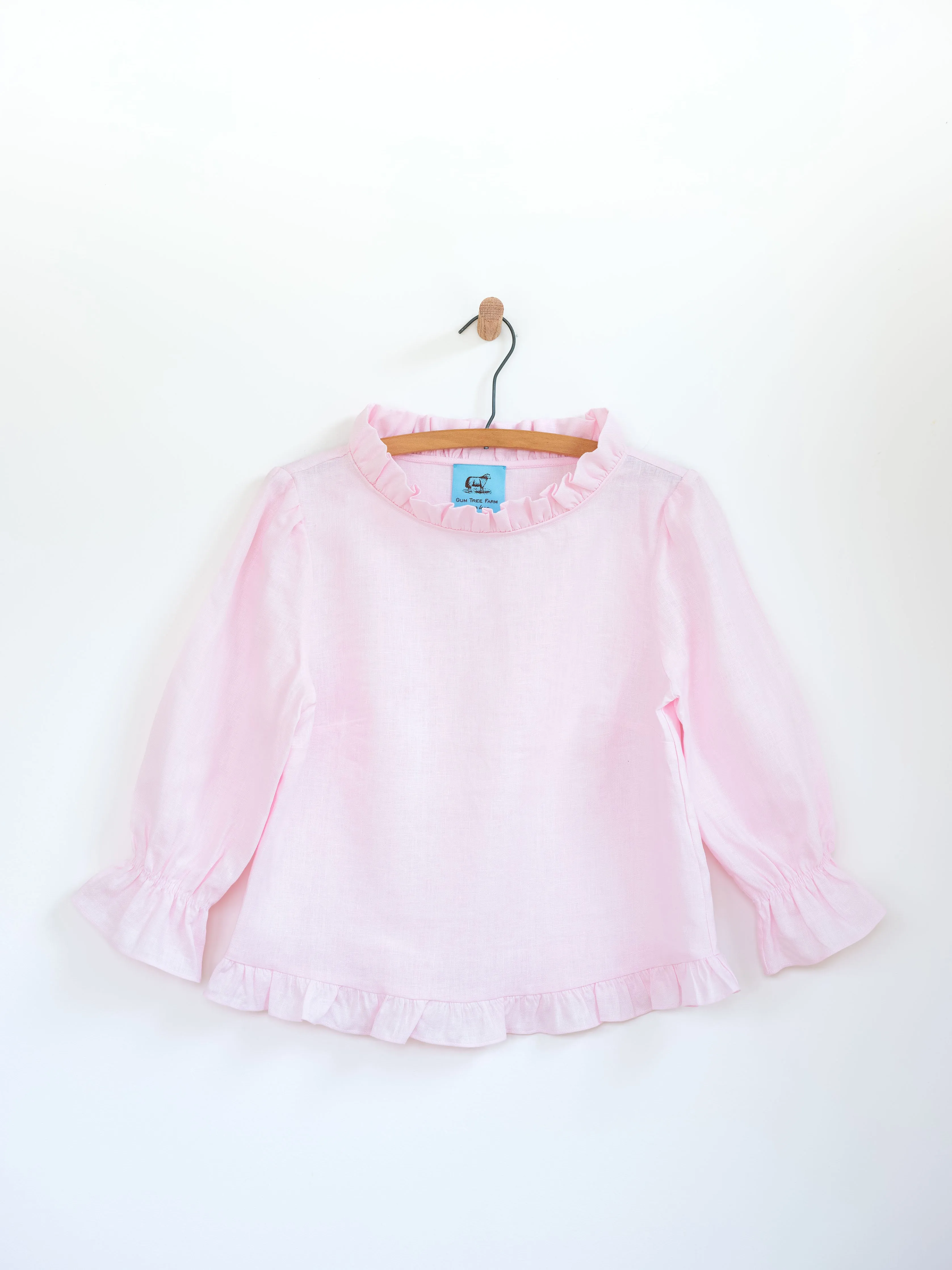 Ruffled Audrey in Linen