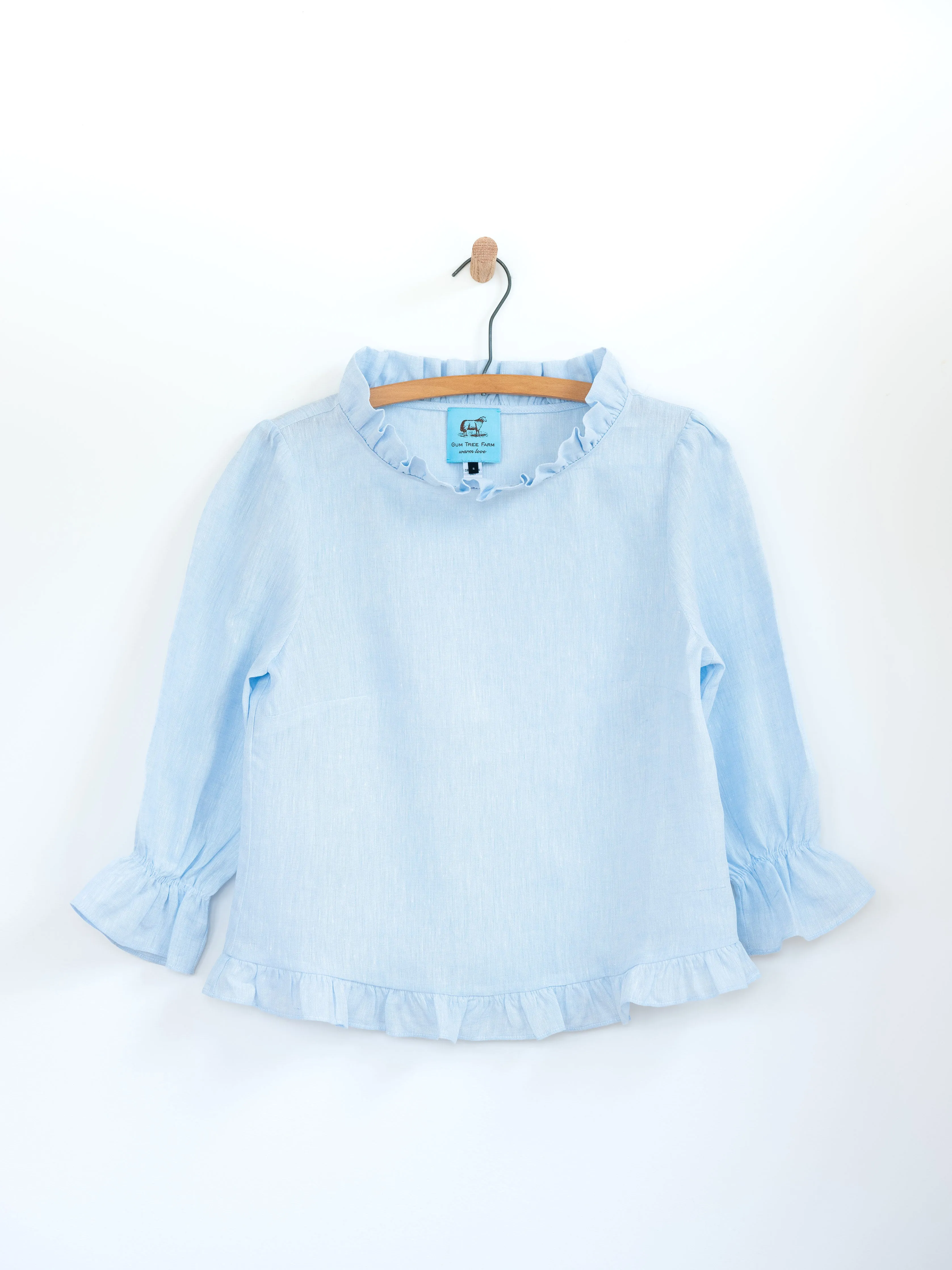 Ruffled Audrey in Linen