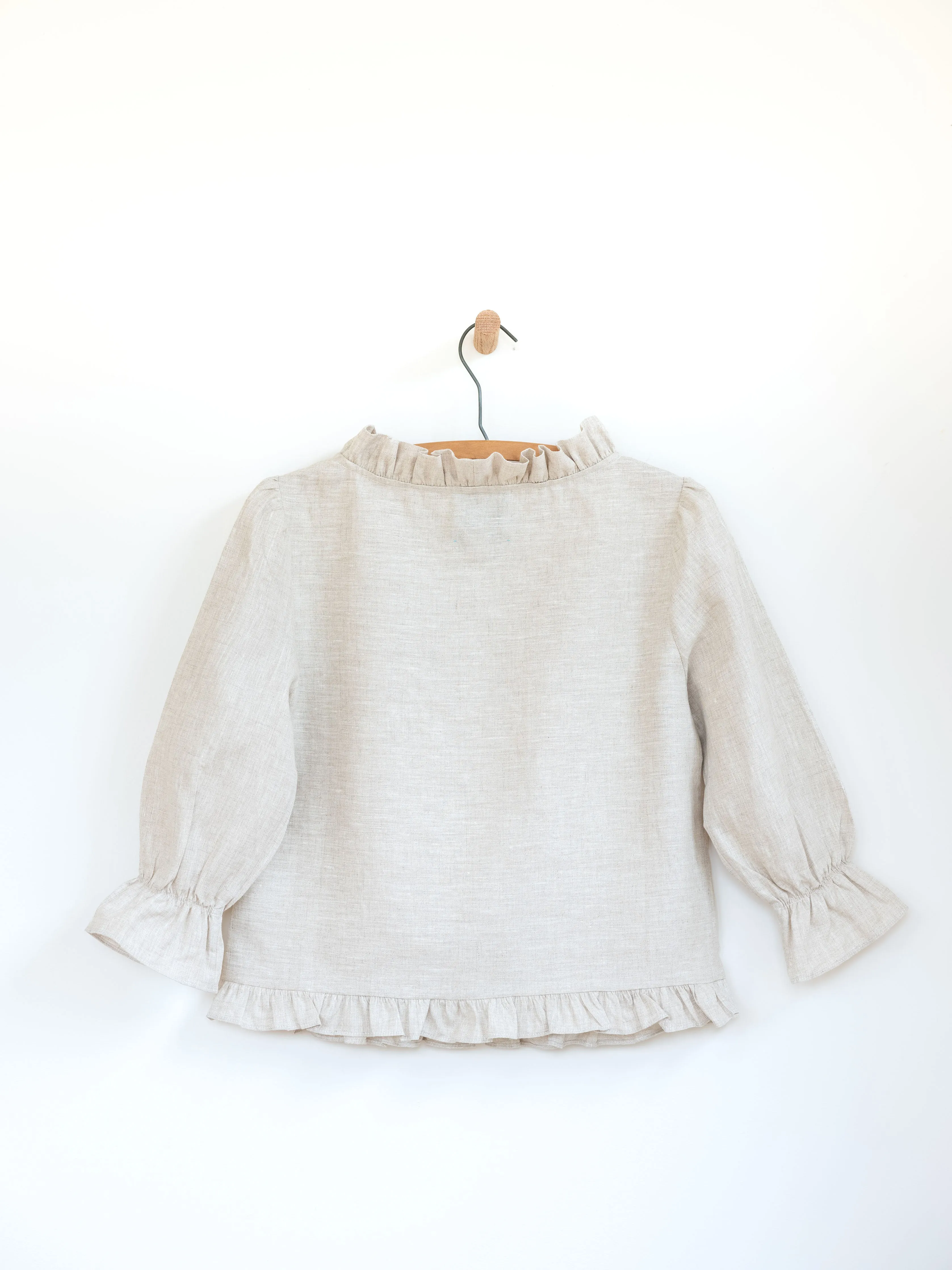 Ruffled Audrey in Linen