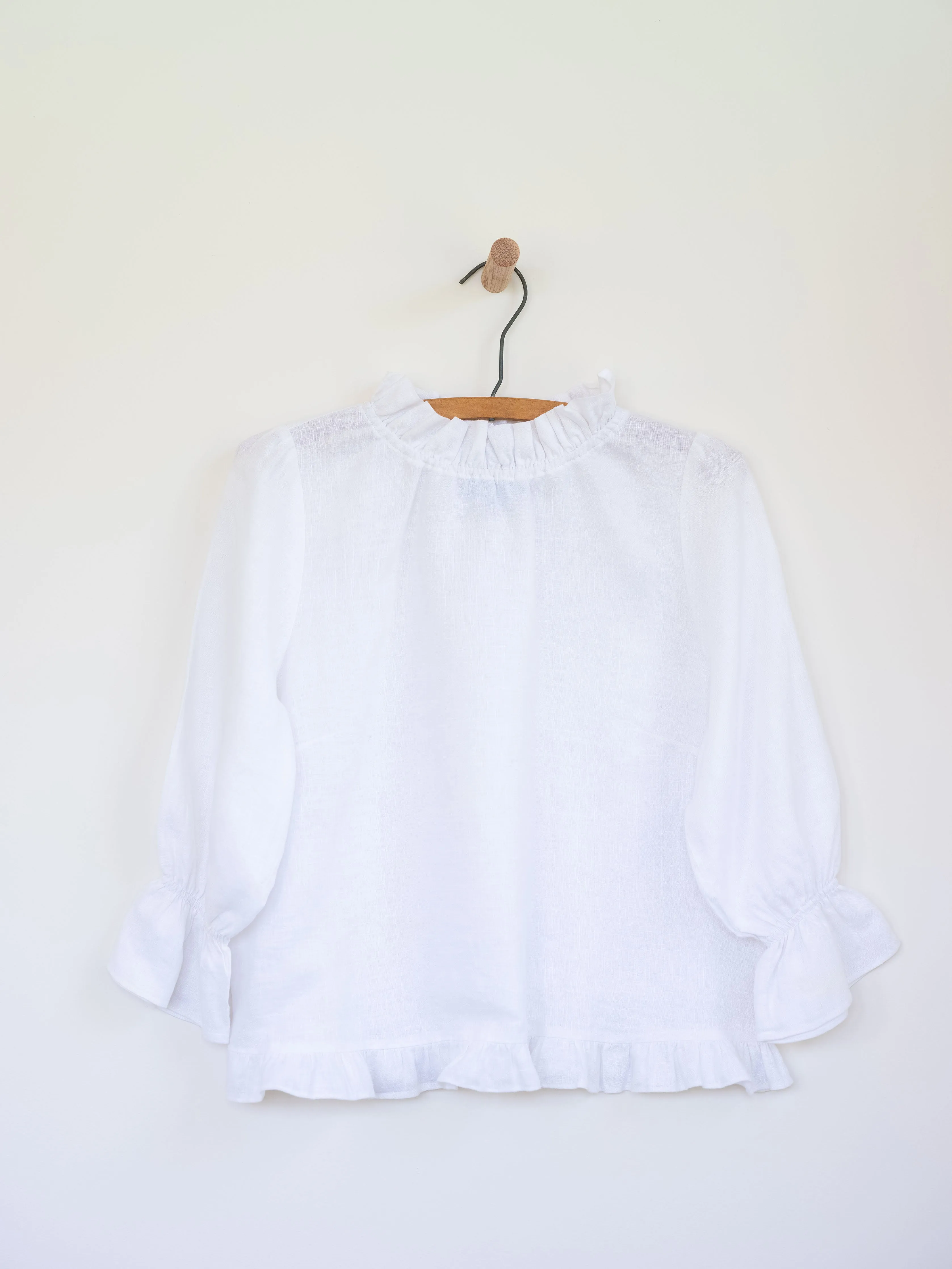 Ruffled Audrey in Linen