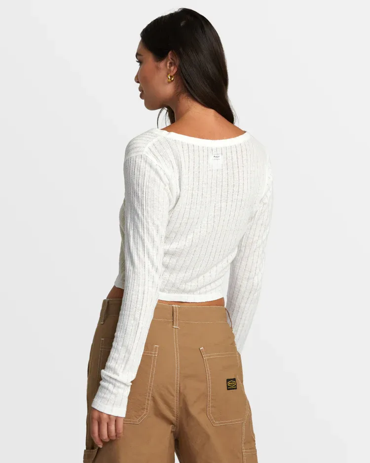 RVCA Womens Homecoming Pointelle Top